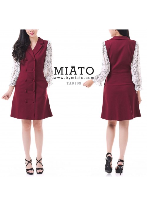 TA0199-MAROON SIZE S ONLY